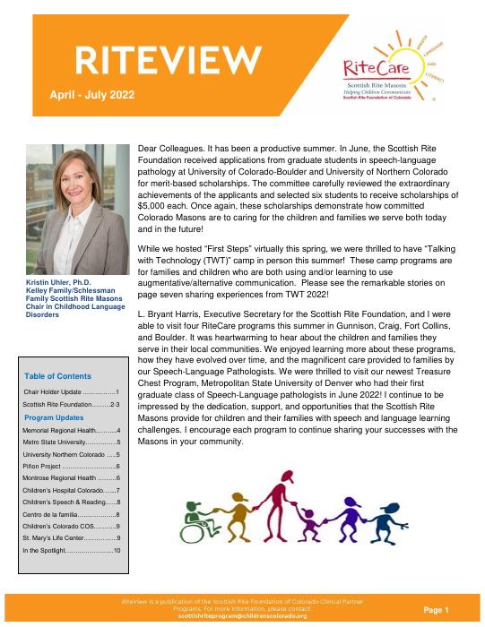April–July 2022 RiteView cover